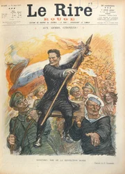 Caricature of Alexander Kerensky, Cover of the French Magazine 